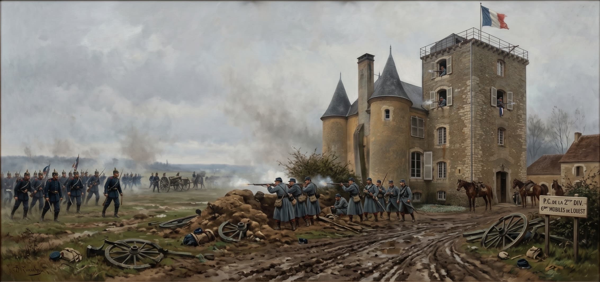 La guerre franco-prussienne de 1870, que traversa le domaine de la Goupillère